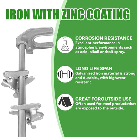 36 Inch Chain Link Drop Rod Gate Latch with zinc coating, corrosion resistance, and durability details for outdoor use