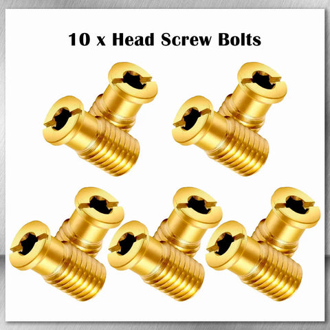 10 Piece Beefy Brass Pool Cover Anchors Screws Kit For Concrete Pools Heavy Duty Safety Cover Replacement