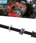551141 Alloy Steel Harmonic Balancer Installer Tool For GM LS LT Engines 1997 To 2023 shown with black crank pulley kit.