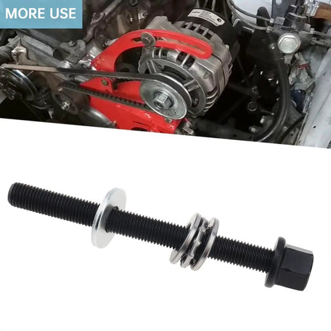 551141 Alloy Steel Harmonic Balancer Installer Tool For GM LS LT Engines 1997 To 2023 shown with black crank pulley kit.