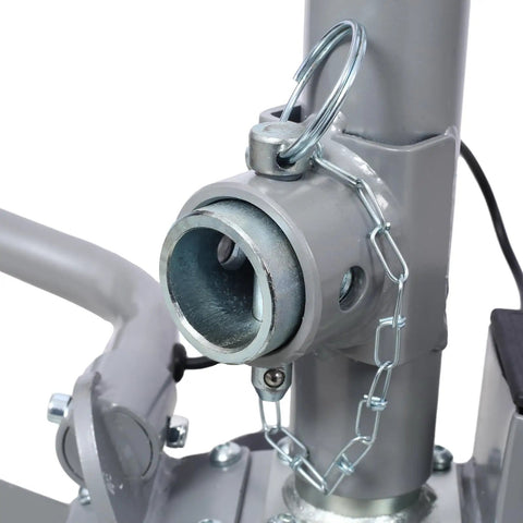 Close-up of the hitch attachment on the Heavy Duty Electric Trailer Dolly With 5000 Lbs Towing Capacity.