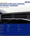 New Hvac Blower Motor Resistor for cars, dashboard view displaying airflow control features and compatibility information.