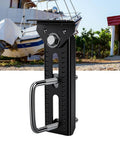 Adjustable Boat Trailer Bunk Brackets 10 Inch Top Kit with black cast iron, outdoors, marine trailer frame upgrade for deep V hulls
