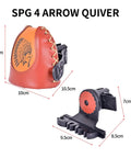 Adjustable Leather Archery Arrow Quiver With Quick Shoot System For Longbow Or Recurve Bow Holds 4 Or 6 Arrows Easy Clip