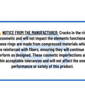 Notice about cosmetic cracks in 8 Inch Electric Range Radiant Burner Element Replacement For Model Specific Ranges Not Universal