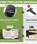 High-quality Hardcore 270 Degree Double Layer Butt Hinges For Wood Gates And Fences shown vs inferior hinge with rust risk.