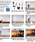 Instruction guide for installing Epic Steam Train Mural Wall Art For Living Room And Bedroom, Massive Locomotive Canvas Wallpaper, 157 by 110 inches Not Peel And Stick, 3D Railroad Backdrop Decor