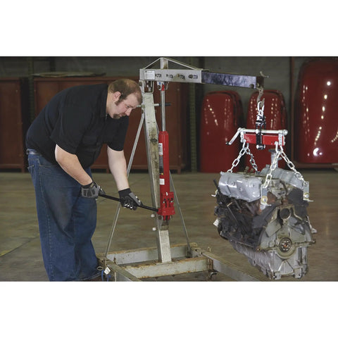 Heavy Duty 8 Ton Long Ram Hydraulic Floor Jack With Rapid Double Piston Pump For Smooth Car Raising Features Clevis Base Rig Ready Steel Workhorse Rust Tough Coat Garage Boss Must Have