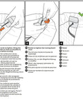 Instruction diagram for Ironing Board Cover and Pad 54x15 Replacement With Park Zone And Turbo Zone Scorch Resistant 100 Percent Cotton