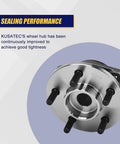 2 Pack Beefed Up Front Wheel Hub And Bearing Assembly For 1999 To 2001 Jeep Cherokee And 2000 To 2006 TJ Wrangler hub close-up