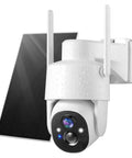 Battery Powered Wireless Outdoor Security Camera With 2K Color Night Vision, 355 Degree Horizontal Pan Tilt And 90 Degree Vertical Tilt