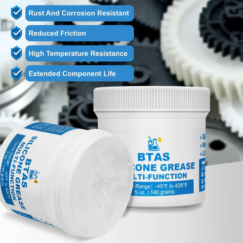 Silicone Grease For Plumbers And Pool Equipment O Ring Lubricant Rubber Gasket Sealant Food Grade 5 Oz Waterproof Jar