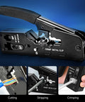 One-Stop Network Cable Tester Kit With RJ45 Crimp Tool And Optical Power Meter For Cat5 Cat6 Cat7 8P8C Crimping Tool