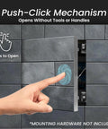Solid Build 12X12 Inch Drywall Access Panel With Tough Aluminum Frame And Easy Click Finish designed with push-click mechanism for easy access.