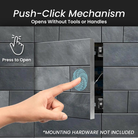 Solid Build 12X12 Inch Drywall Access Panel With Tough Aluminum Frame And Easy Click Finish designed with push-click mechanism for easy access.