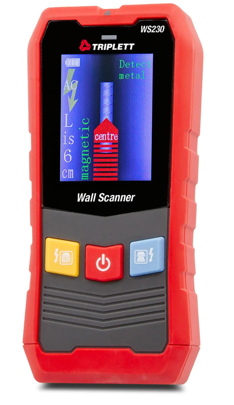 Slick Professional Grade Digital Wall Scanner With Vibrant Color Screen Dead On Stud Locator And Live Electrical Wire Detector Total No Hassle Diy Home Fixer Upper Tool