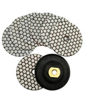 Dry Diamond Polishing Pads 4 Inch Set Of 7 With Rubber Backer For Granite Marble And Stone Sanding Pads Pro DIY Grade No Water Needed