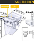 Clear 5mm Plastic Shelf Pegs 20 Pack Self Locking Clips for Kitchen Cabinets Bookshelves Closet Furniture Replacement Pins