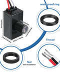 Six Pack Dusk To Dawn Outdoor Lighting Sensor Kit 100 To 277V Photoelectric Switch components and dimensions display