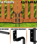 Keep Your Backyard Gate Locking Down Tight With This Straight Up Tough 12 Inch Cane Bolt Drop Rod Solid Steel Security Stopper for wood fencing.
