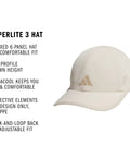 Side view of Superlite Hat For Women Lightweight Moisture Wicking Cap For Gym Ready Workouts and Training UPF 50, beige color.