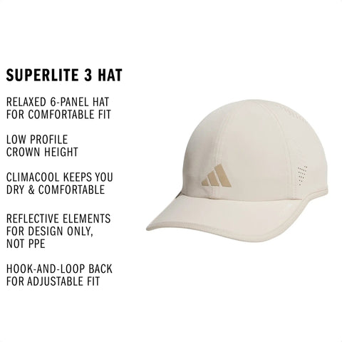 Side view of Superlite Hat For Women Lightweight Moisture Wicking Cap For Gym Ready Workouts and Training UPF 50, beige color.
