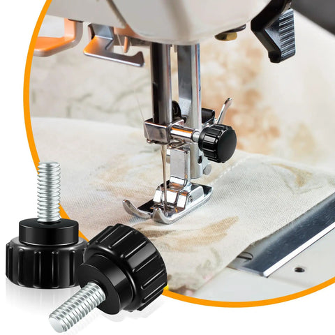 Tough As Nails M6 By 10 Millimeter Threaded Knurled Thumb Screws Crafted From Premium Carbon Steel for sewing machine use.