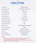 Specifications table for 6 To 60V To 0 To 50V 20A DC Buck Converter Module With Voltmeter And USB Bluetooth Case Included For Android Phone And PC Communication Adjustable Output 0.01V Wide Input Range Durable Case Beefy DIY Power Supply