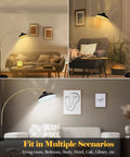 Arc Floor Lamp With Marble Base in Black Gold Finish lighting living room, bedroom, sofa with 360 rotatable arm in sleek metal.