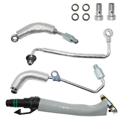 Turbo Oil Line Kit For GM 1.4L Turbo Engines Plug And Play Compatible With Cruze Sonic Trax And Buick Encore 2013 2021 set with hoses