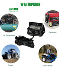 Digital Inductive Tach Hour Meter With RPM Gauge for lawn mower, scooter, dirt bike, tractor, generator, air compressor use