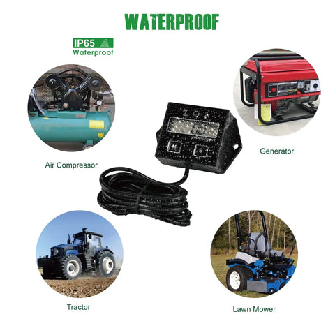 Digital Inductive Tach Hour Meter With RPM Gauge for lawn mower, scooter, dirt bike, tractor, generator, air compressor use