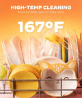 No Fuss Portable Countertop Dishwasher With Smart App Control And Built In Water Tank Excellent For Tiny Apartments Or RV Adventures Features Eight Quick Wash Cycles Four Place Capacity Plus Automatic Air Dry with baby items, deep clean at 167°F.