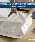White Poly Mailers 10x13 Pro-Grade Durable Waterproof Tear-Proof Shipping Envelopes With Strong Self-Sealing Adhesive, 100 Pack