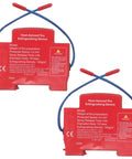 Automatic Vehicle Fire Extinguisher Dual Pack Engine Bay Heat Trigger devices for fuel and electrical fire suppression.