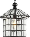 Cool Copper Bronze Outdoor Pendant Light Fixture With Clear Glass Weatherproof Anti Rust Exterior Lantern