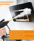 Ultra High Pressure Handheld Steam Cleaner For Auto Detailing And Home Use, Quick 120C Steam In Seconds With 1700W Power in use