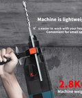 Three In One Electric Hammer Drill Kit With Impact Drill Rotary Hammer And Pickaxe Functions for lightweight drilling.