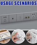 Illustrated usage scenarios for Nylon Spacer Go-To Assortment Kit 270Pcs For M3 To M6 Screws with switches and receptacles.