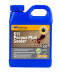 Pro Grade Penetrating Stone And Tile Sealer With Badass Stain Blocking For Porous Floors And Countertops SCS Gold Approved Quart bottle.