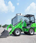 Badass Heavy Duty Telehandler Forklift With 4WD Drive System For High Reach Telescopic Lifting Over Rough Terrain At Construction Jobsites For Contractors, green compact telehandler.
