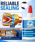 60 Ml HVAC Gasket And Thread Sealant Pro Grade Non Hardening Gasket Sealer For AC And Refrigeration Installations Seal Flare Fittings Tapered Pipe Threads Compression Fittings Saddle Taps Valves And Service Connections R410A R32 Compatible 1 Pack bottle on product label