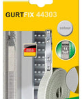 Top Tier Blind Strap Replacement Kit For Retractable Window Coverings with 14mm wide grey straps, 4.3 meters long, for easy fixes.