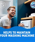 Straight Up Heavy Duty Washing Machine Cleaner And Water Softener Tablets That Melt Limescale in use to maintain washing machine.
