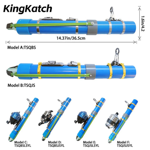 Upgraded Portable Fishing Catapult Rod With Reel For Saltwater And Freshwater Ultra Compact Telescopic Lure And Bait Launcher