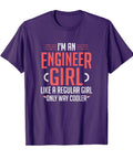 I Am An Engineer Funny Female Engineer T Shirt For Women Great Gift For Women In STEM Who Love Construction Plans And Lab Tests