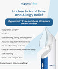 Cordless Steam Inhaler For On The Go Relief handheld battery powered steamer vaporizer and humidifier for sinus relief