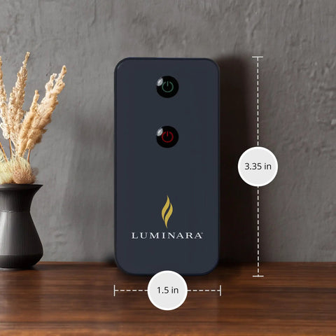 Remote Control For Real-Flame LED Flameless Candles With Real Flame Effect, Turn On And Off From Up To 15 Feet on table
