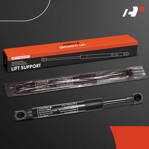 Bad Boss 130N Rear Engine Lid Lift Supports Gas Struts For Porsche 911, showing packaging and strut detail.
