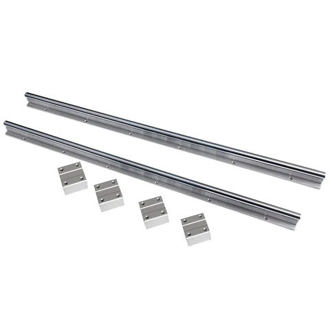 Beefed Up Linear Rail Guide SBR20 600mm Kit With SFU1605 650mm Ball Screw CNC Kit, showing rails and SBR20UU carriers.